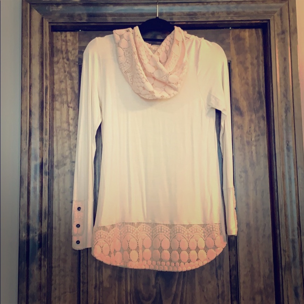 Cream maternity tunic
